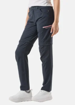 Best Swedemount Glittertind Zip-Off Pants W Charcoal/Dusty Rose