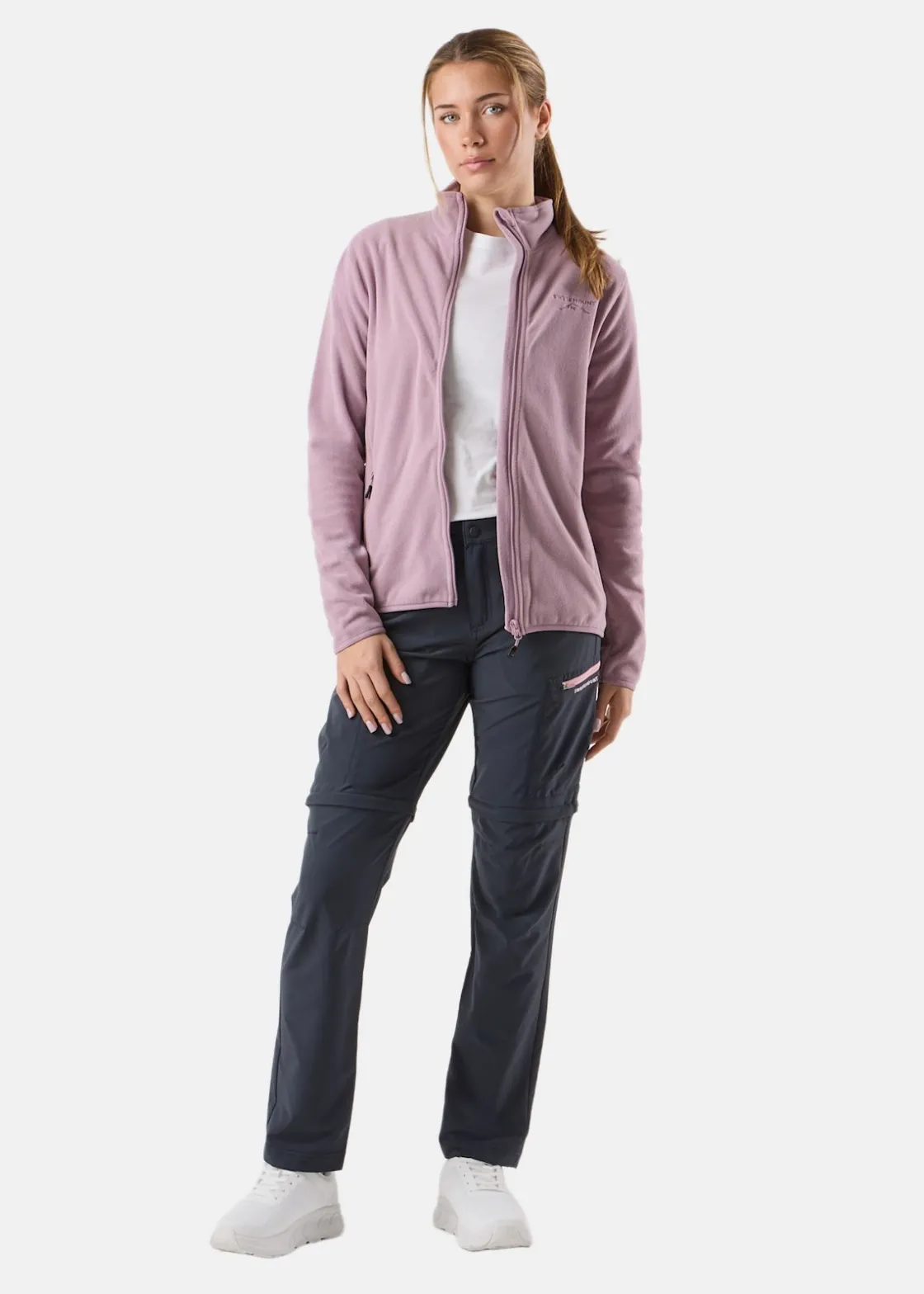 Best Swedemount Glittertind Zip-Off Pants W Charcoal/Dusty Rose