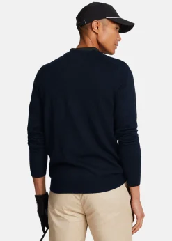Hot Lyle&scott Golf V Neck Pullover Dark Navy