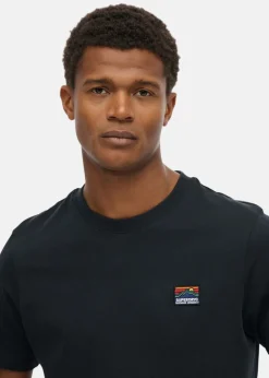 New Superdry GREAT OUTDOORS EMB RELAXED TEE Eclipse Navy