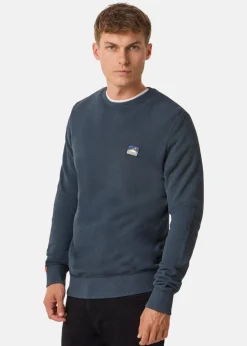 Discount Superdry GREAT OUTDOORS EMB RLXD SWEAT Eclipse Navy