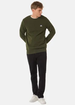Superdry GREAT OUTDOORS EMB RLXD SWEAT Surplus Goods Olive Green