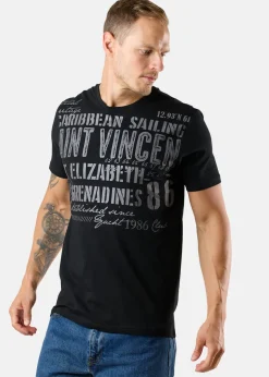 Discount Saint Vincent Grenada Tee Black