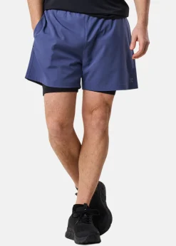 Hot X-trail Gym 2-in 1 Shorts Dusty Blue