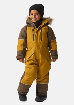 Sale Swedemount Hafjell Winter Overall JR Golden Yellow/Walnut Brown