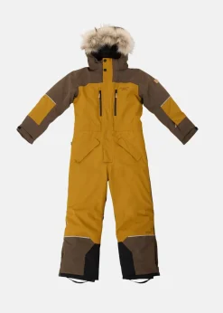 Sale Swedemount Hafjell Winter Overall JR Golden Yellow/Walnut Brown