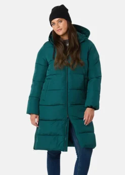New Seaside Hampton Puffy Parka W Emerald Green