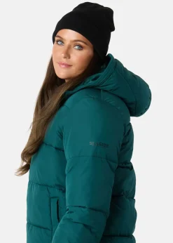 New Seaside Hampton Puffy Parka W Emerald Green