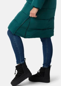 New Seaside Hampton Puffy Parka W Emerald Green