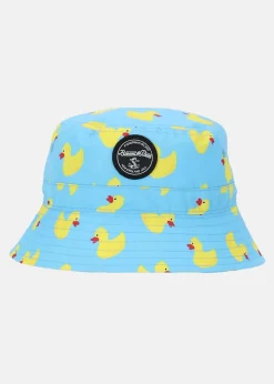Clearance Blount & Pool Hawaii Bucket Hat Blue Yellow Duck