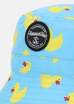 Clearance Blount & Pool Hawaii Bucket Hat Blue Yellow Duck