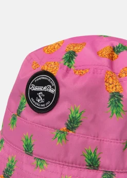 Best Blount & Pool Hawaii Bucket Hat Pink Pineapple