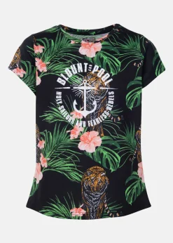 Sale Blount & Pool Hawaii Tee JR Black Tiger