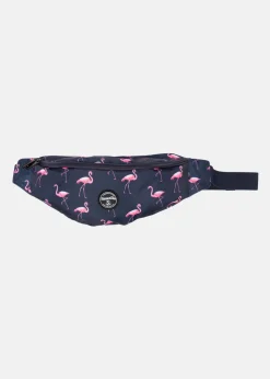Hot Blount & Pool Hawaii Waistbag Navy Flamingo