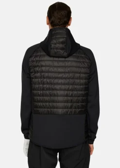 New J.lindeberg Hayden Quilt Hybrid Hood Black