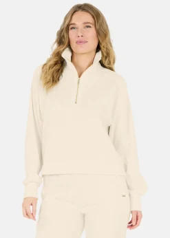 Hot Athlecia Hecey W Half zip Whisper White