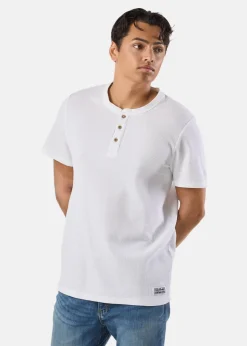 Sale Denim Factory Henley Tee White