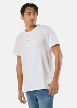 Sale Denim Factory Henley Tee White