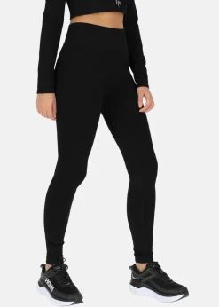 Hot Ellen New York High Waist Rib Seamless Tights Black