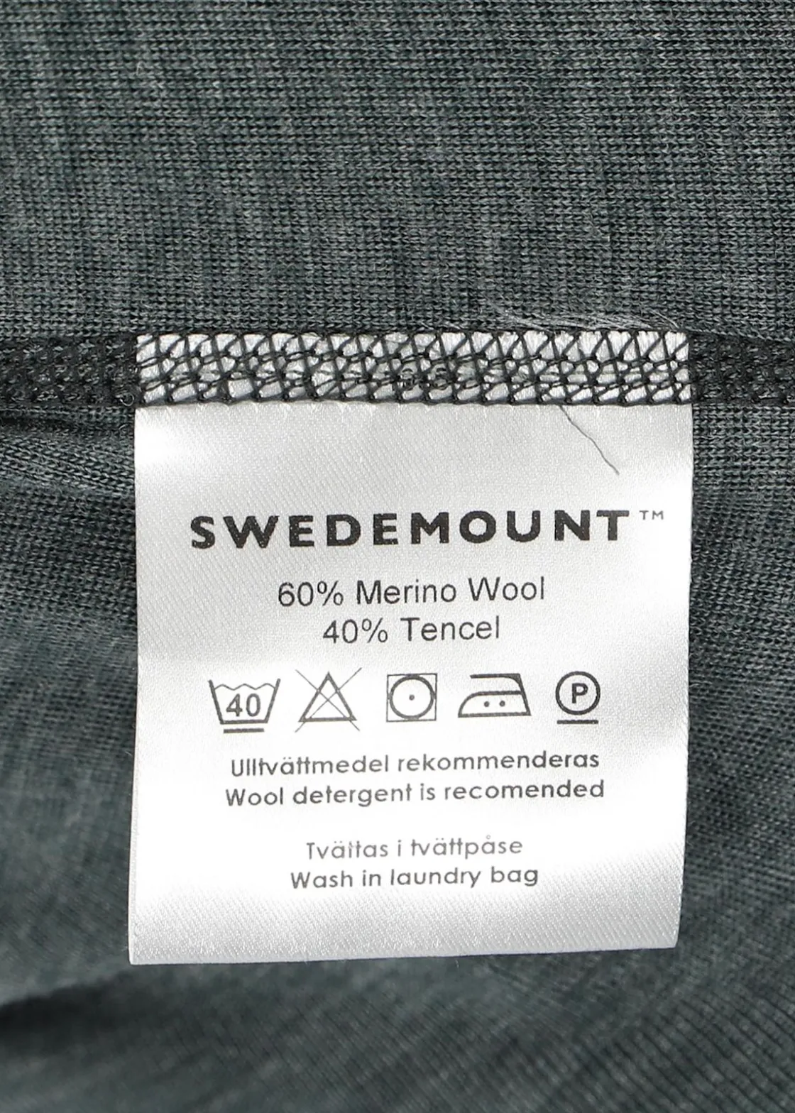 Hot Swedemount Himalaya Merino Wool Crewneck Olive Melange/Charcoal Melange