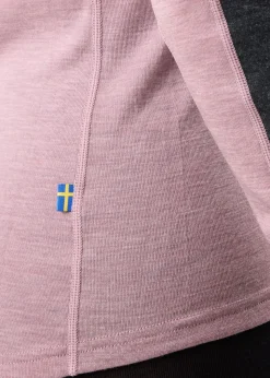 New Swedemount Himalaya Merino Wool Crewneck W Dusty Rose Melange/Charcoal Melange