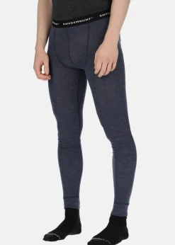 Outlet Swedemount Himalaya Merino Wool Pants Navy Melange