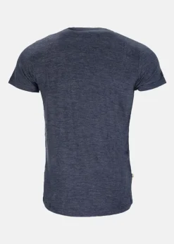 Clearance Swedemount Himalaya Merino Wool Tee Navy Melange