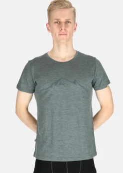 Online Swedemount Himalaya Merino Wool Tee Olive Melange