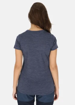 Sale Swedemount Himalaya Merino Wool Tee W Navy Melange