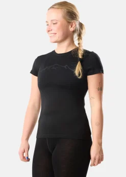 Best Swedemount Himalaya Merino Wool Tee W Black