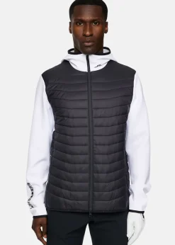 Discount J.lindeberg Holden Quilt Hybrid Hood White