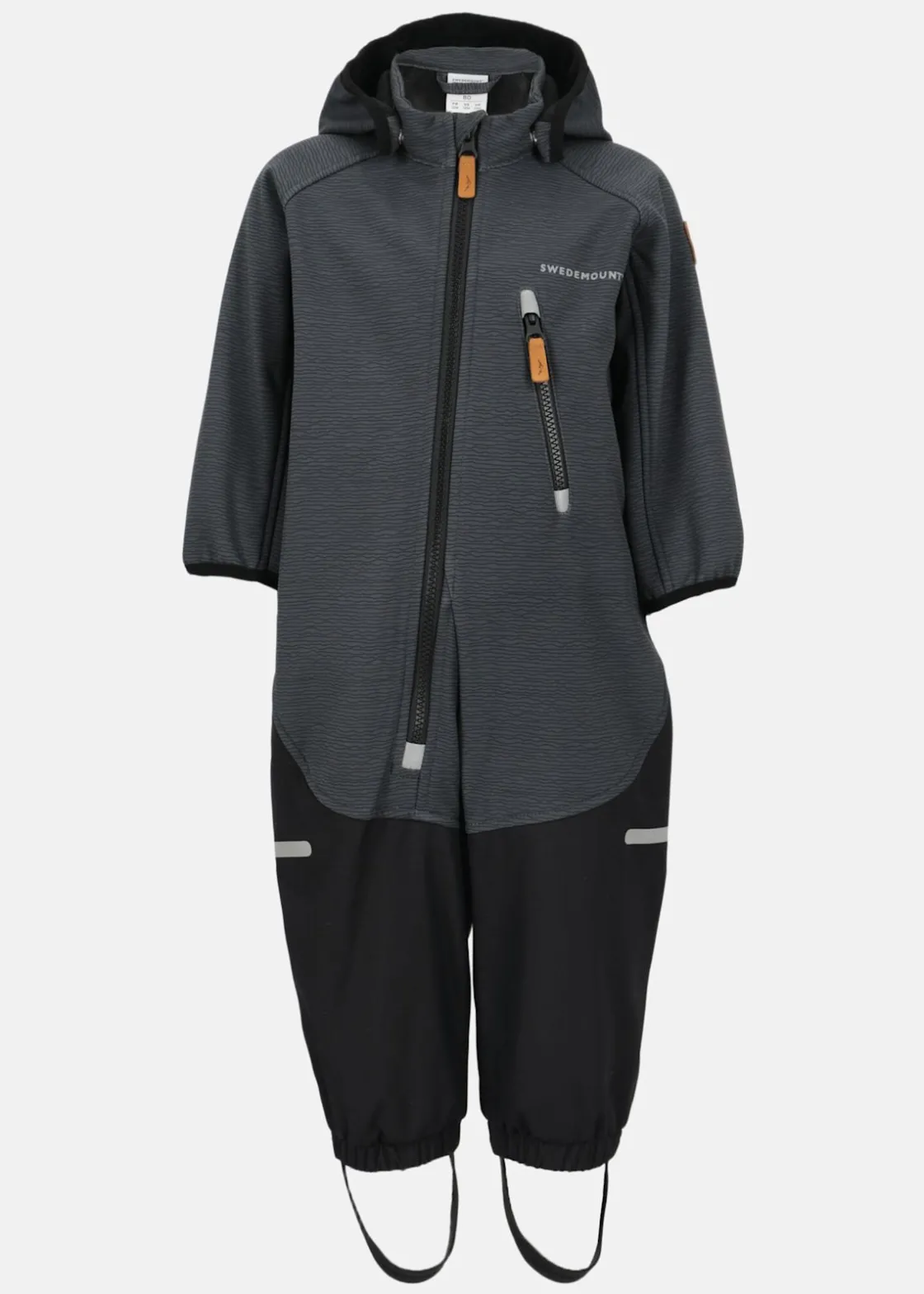 Hot Swedemount Holmenkollen Softshell Overall Infant Charcoal Melange/Black