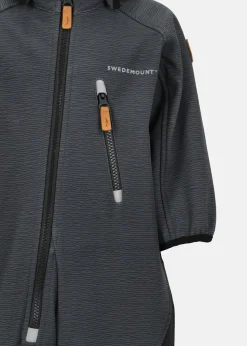 Hot Swedemount Holmenkollen Softshell Overall Infant Charcoal Melange/Black