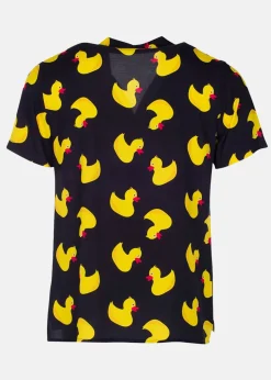 Discount Blount & Pool Honolulu Shirt Black Yellow Duck