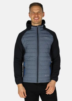 Hot Swedemount Hooded Hybrid Jacket Navy Melange/Dk Navy