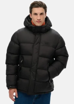 Hot Superdry HOODED TECH PADDED JKT Black