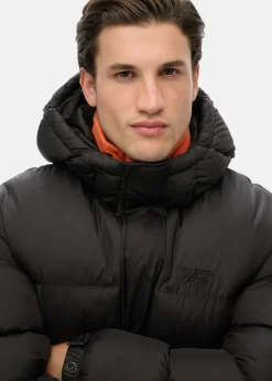 Hot Superdry HOODED TECH PADDED JKT Black