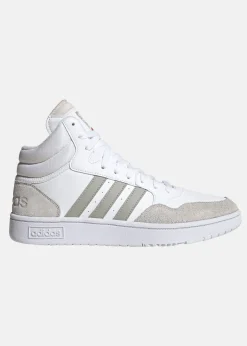 Sale Adidas HOOPS 3.0 MID FTWWHT/METGRY/GREONE