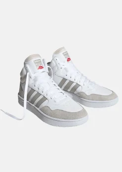 Sale Adidas HOOPS 3.0 MID FTWWHT/METGRY/GREONE