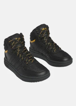 Discount Adidas HOOPS MID 3.0 K CBLACK/CBLACK/PREYEL