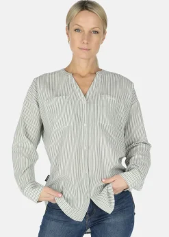 New Seaside Houston Oversized Shirt W Seaweed Green