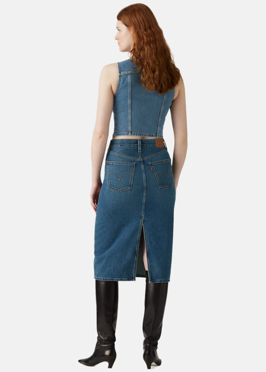 Outlet LEVI'S® HR BACK SLIT SKIRT RIVETING CL REVIEW TIM
