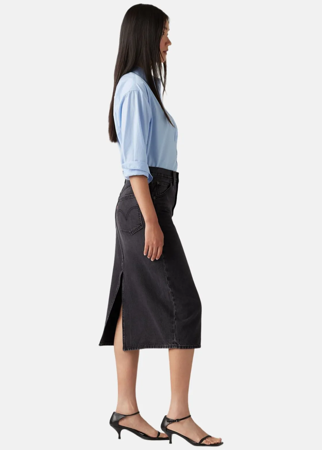 Discount LEVI'S® HR BACK SLIT SKIRT RIVETING CL WANDERING