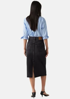 Discount LEVI'S® HR BACK SLIT SKIRT RIVETING CL WANDERING