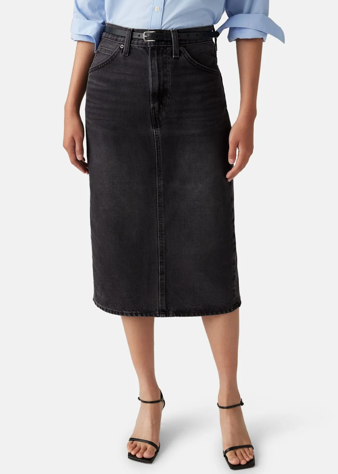 Discount LEVI'S® HR BACK SLIT SKIRT RIVETING CL WANDERING