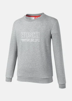 Outlet Huski Wear HW CREW Grey Melange