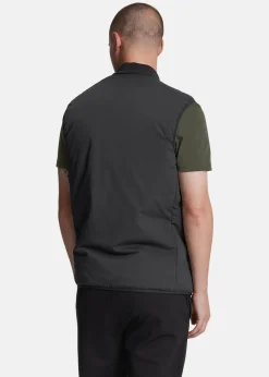 Online Lyle&scott Hybrid Double Baffle Gilet Jet Black