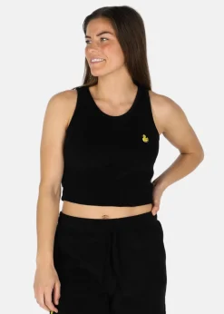 Best Blount & Pool Ibiza Terry Crop Singlet W Black