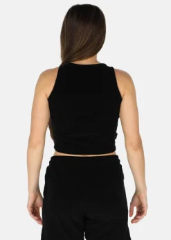 Best Blount & Pool Ibiza Terry Crop Singlet W Black