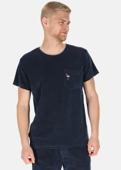 New Blount & Pool Ibiza Terry Tee Navy